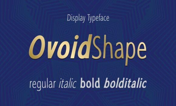 Ovoid Shape Font - Featured Image