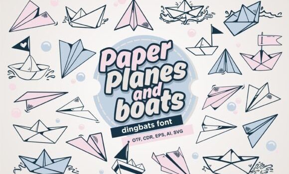 Paper Planes and Boats Font: Fonts Free Download Paper Planes and Boats Font - Featured Image
