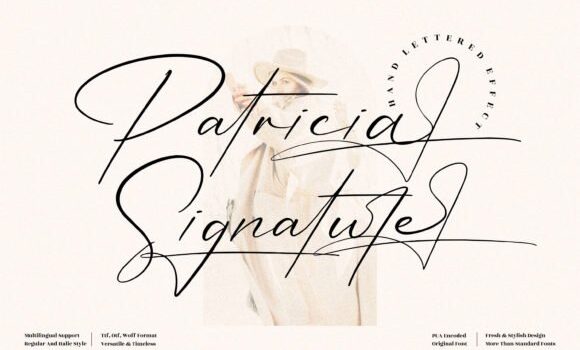 Patricia Signature Font - Featured Image