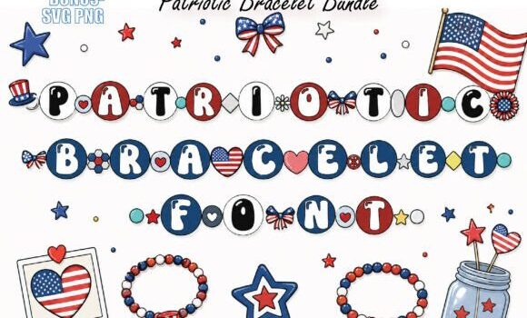 Patriotic Bracelet Font: Fonts Free Download Patriotic Bracelet Font - Featured Image