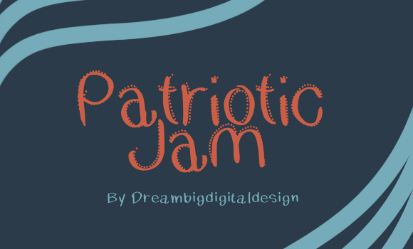 Patriotic Jam Font - Featured Image
