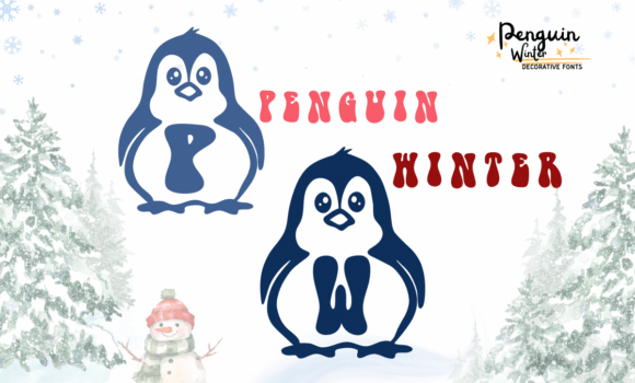 Penguin Winter Font - Featured Image