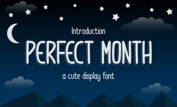 Perfect Month Font - Featured Image