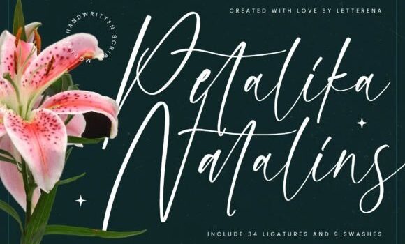 Petalika Natalins Font - Featured Image