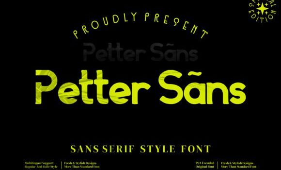 Petter Sans Font - Featured Image
