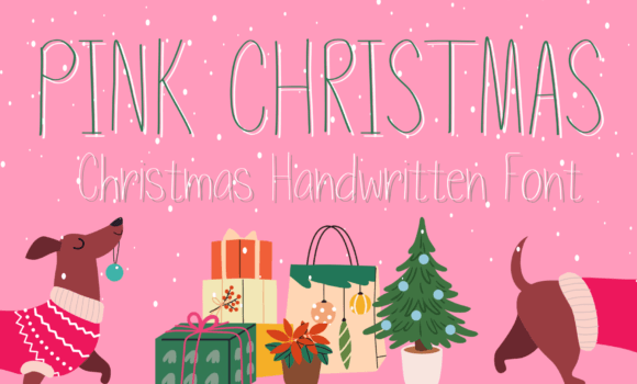 Pink Christmas Font - Featured Image