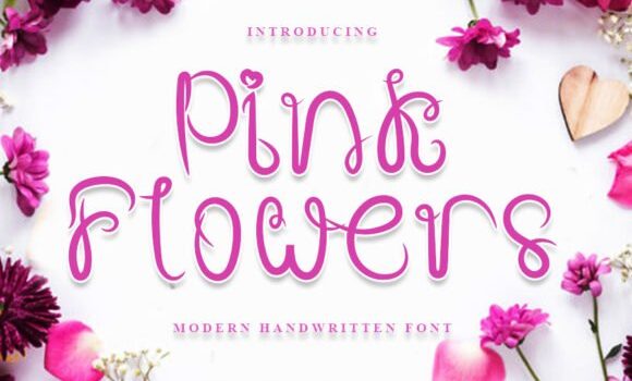 Pink Flowers Font: Fonts Free Download Pink Flowers Font - Featured Image