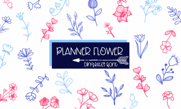 Planner Flower Font: Fonts Free Download Planner Flower Font - Featured Image