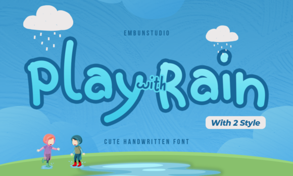 Play with Rain Font: Fonts Free Download Play with Rain Font - Featured Image