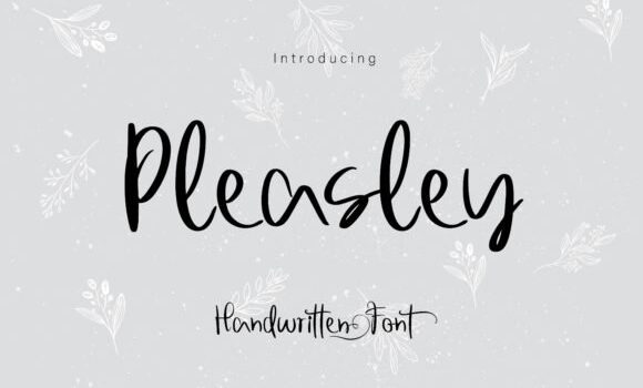 Pleasley Font: Fonts Free Download Pleasley Font - Featured Image