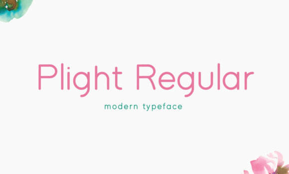Plight Regular Font - Featured Image