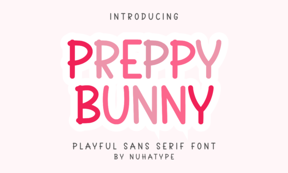 Preppy Bunny Font - Featured Image