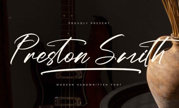 Preston Smith Font: Fonts Free Download Preston Smith Font - Featured Image