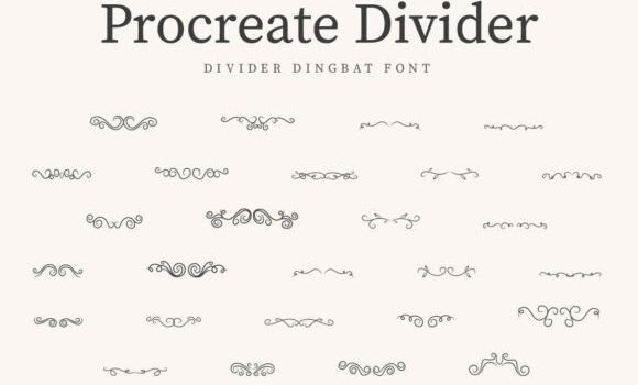 Procreate Divider Font: Fonts Free Download Procreate Divider Font - Featured Image