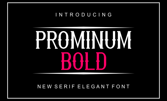 Prominum Bold Font: Fonts Free Download Prominum Bold Font - Featured Image