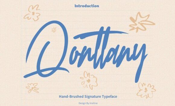 Qonttany Font: Fonts Free Download Qonttany Font - Featured Image