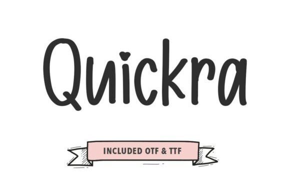 Quickra Font - Featured Image