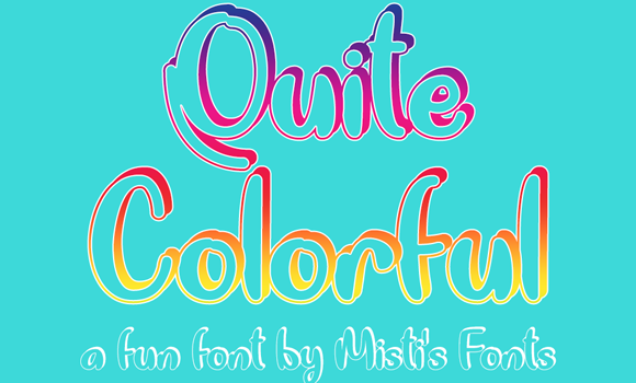Quite Colorful Font: Fonts Free Download Quite Colorful Font - Featured Image