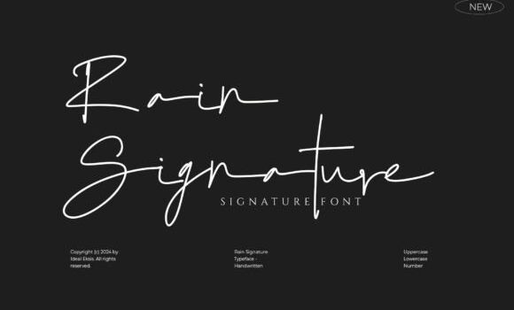 Rain Signature Font: Fonts Free Download Rain Signature Font - Featured Image