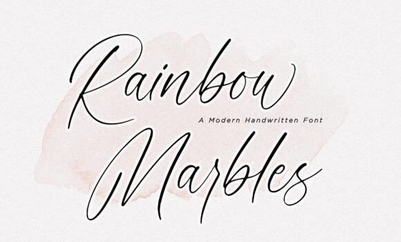 Rainbow Marbles Font - Featured Image