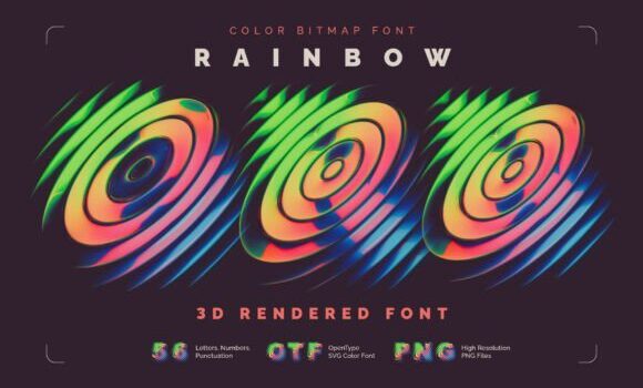Rainbow Orb Font - Featured Image
