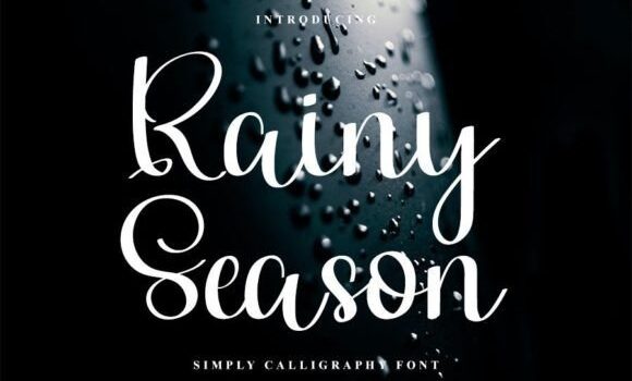 Rainy Season Font - Featured Image