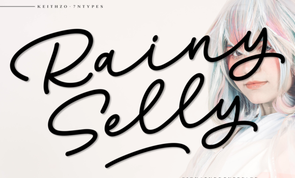 Rainy Selly Font - Featured Image