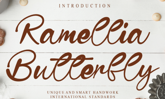 Ramellia Butterfly Font - Featured Image