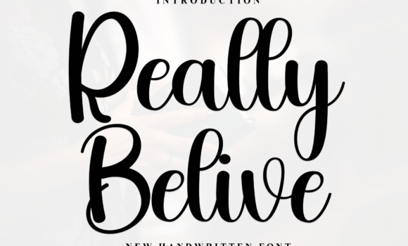 Really Belive Font: Fonts Free Download Really Belive Font - Featured Image