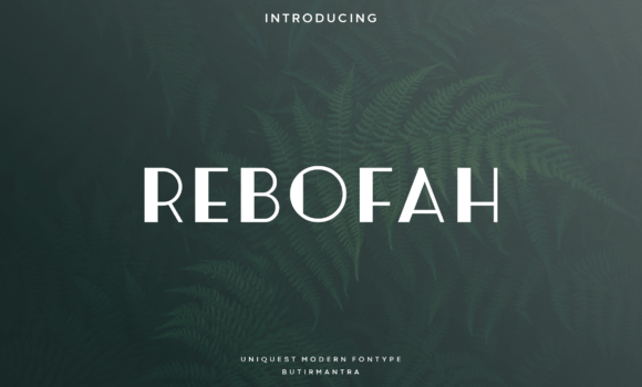Rebofah Font: Fonts Free Download Rebofah Font - Featured Image