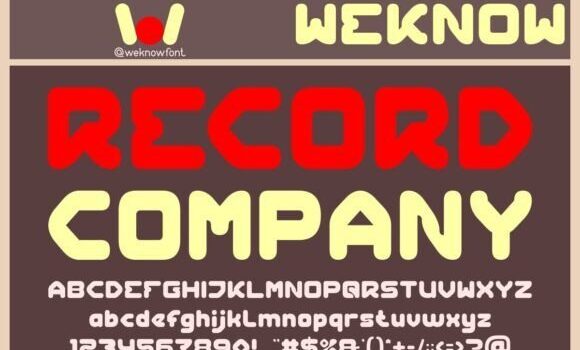 Record Company Font: Fonts Free Download Record Company Font - Featured Image