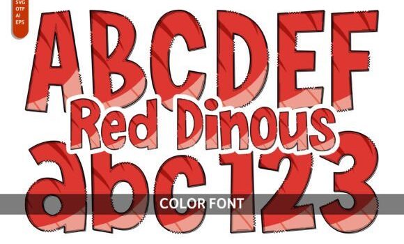 Red Dinous Font: Fonts Free Download Red Dinous Font - Featured Image
