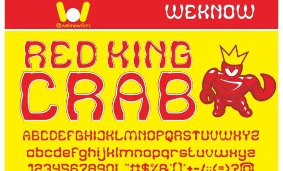 Red King Crab Font: Fonts Free Download Red King Crab Font - Featured Image