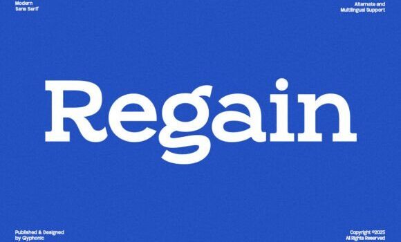 Regain Font - Featured Image