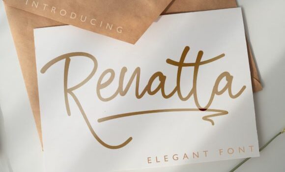 Renatta Script Font - Featured Image