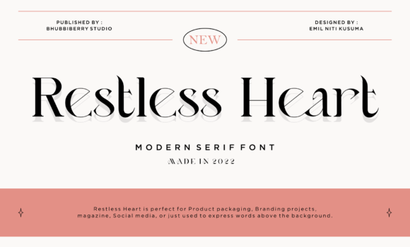 Restless Heart Font - Featured Image