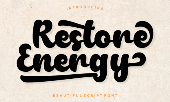 Restore Energy Font - Featured Image