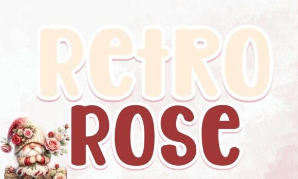 Retro Rose Font - Featured Image