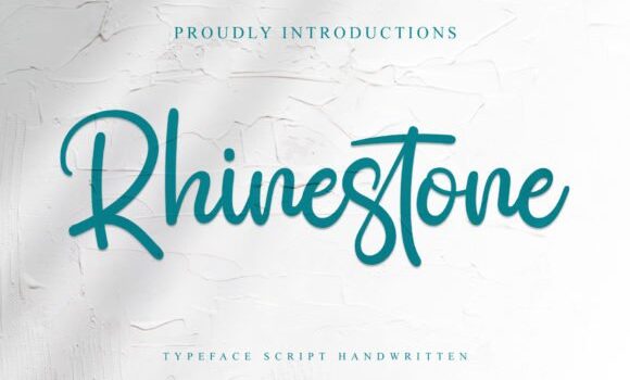 Rhinestone Font - Featured Image
