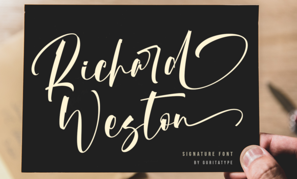 Richard Weston Font: Fonts Free Download Richard Weston Font - Featured Image