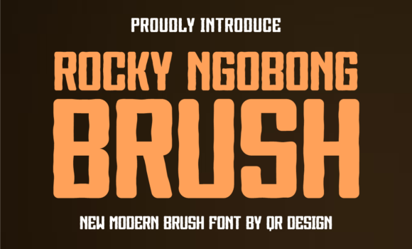 Rocky Ngobong Brush Font: Fonts Free Download Rocky Ngobong Brush Font - Featured Image