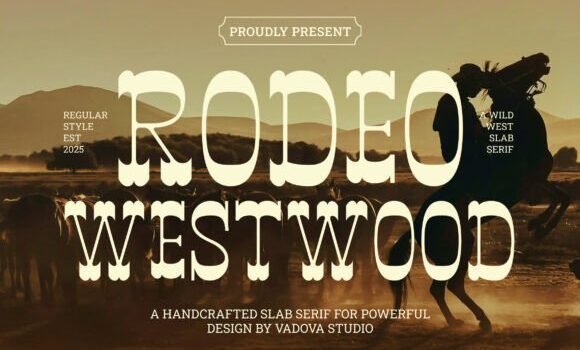 Rodeo Westwood Font - Featured Image