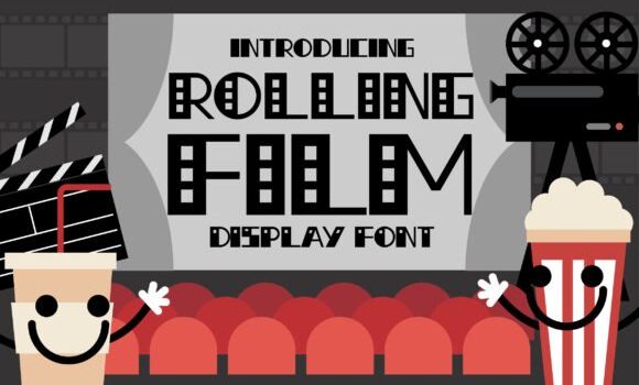 Rolling Film Font - Featured Image
