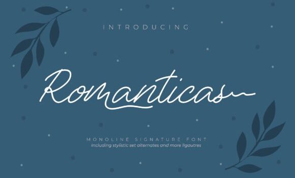 Romanticas Font - Featured Image