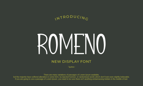 Romeno Font - Featured Image