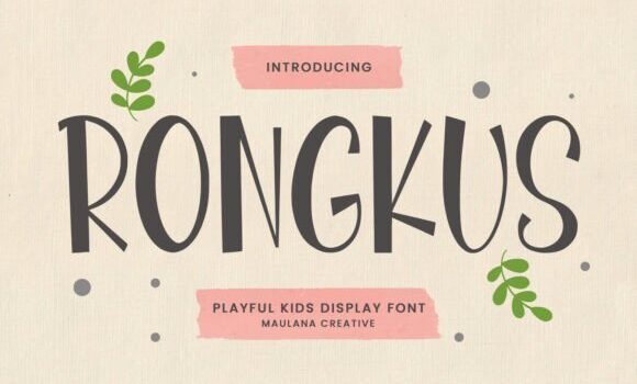 Rongkus Font - Featured Image