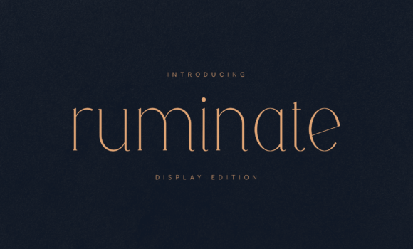 Ruminate Font: Fonts Free Download Ruminate Font - Featured Image