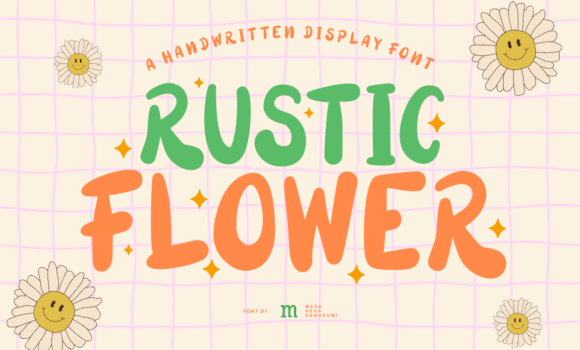 Rustic Flower Font - Featured Image