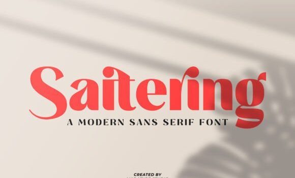 Saitering Font - Featured Image