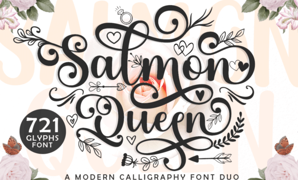 Salmon Queen Duo Font: Fonts Free Download Salmon Queen Duo Font - Featured Image